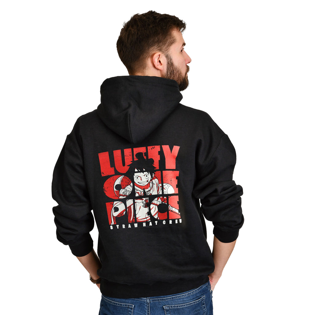 Imagen del producto One Piece - Sudadera con capucha Luffy Sombrero de Paja Crew negra