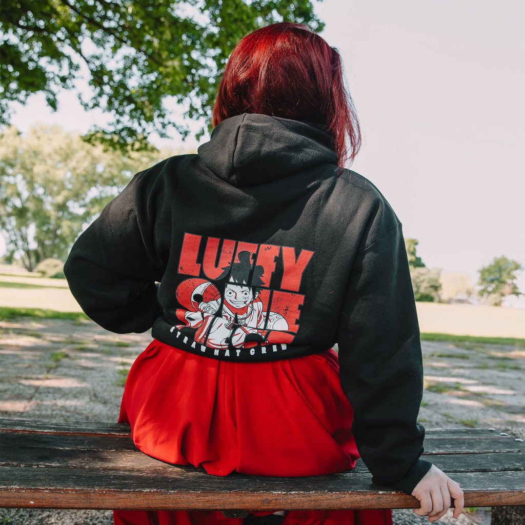 Imagen del producto One Piece - Sudadera con capucha Luffy Sombrero de Paja Crew negra
