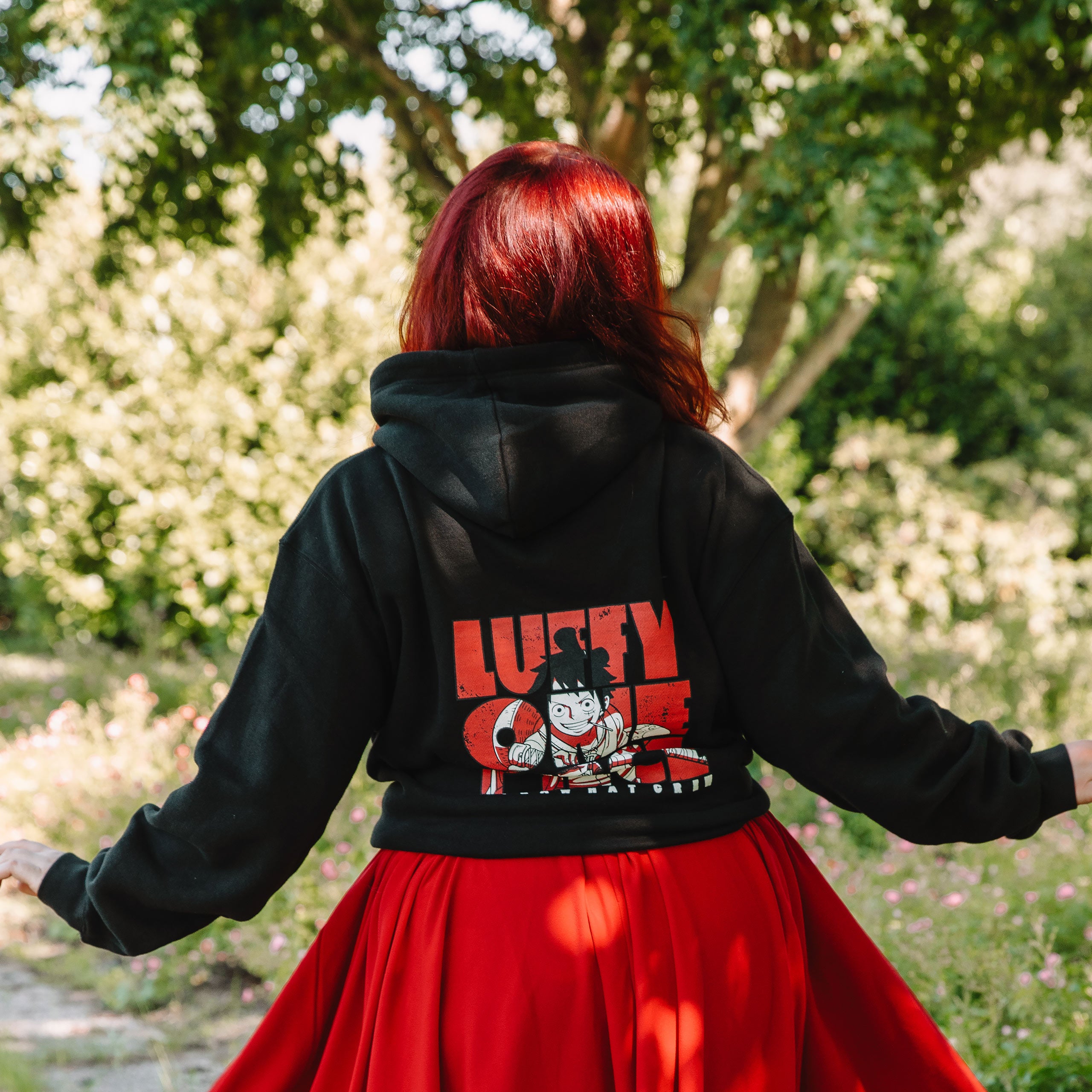 Imagen del producto One Piece - Sudadera con capucha Luffy Sombrero de Paja Crew negra