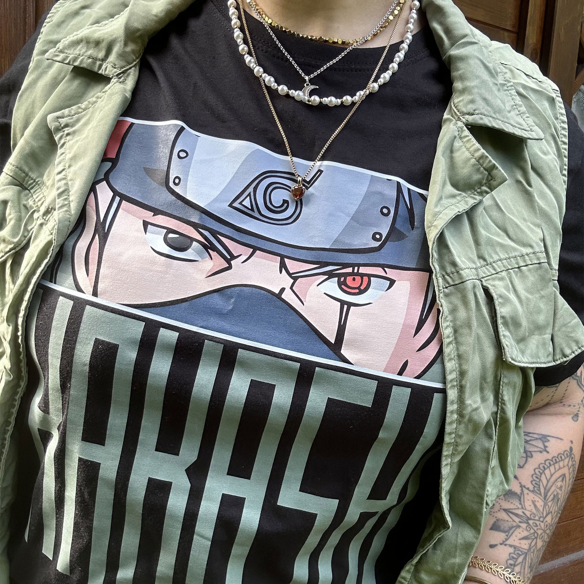 Imagen del producto Naruto - Camiseta Kakashi Eyes negra