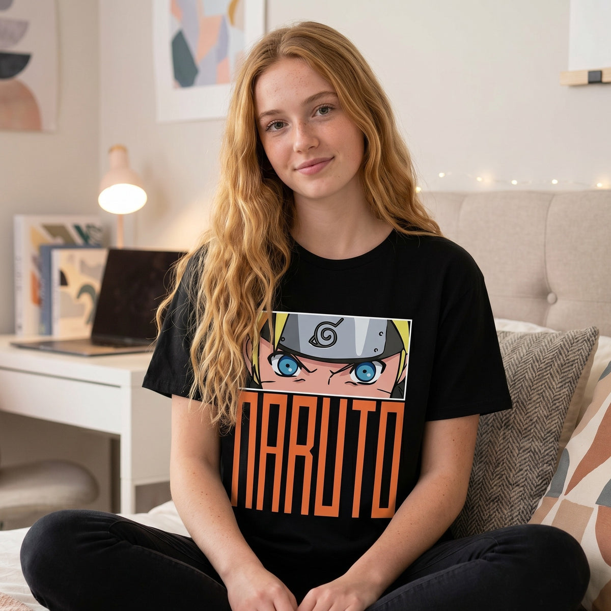 Imagen del producto Naruto - Eyes Camiseta negra
