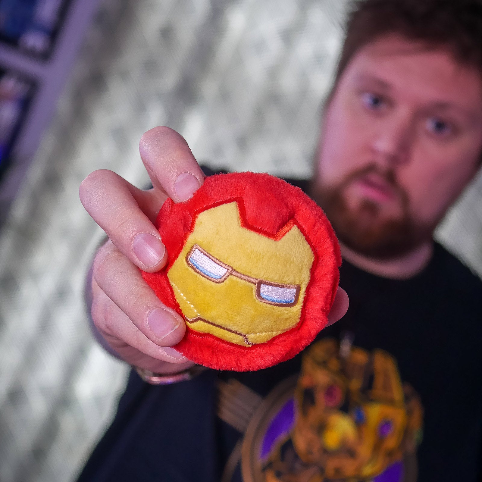 Imagen del producto Iron Man - Pelota de peluche saltarina Beanie Bouncers