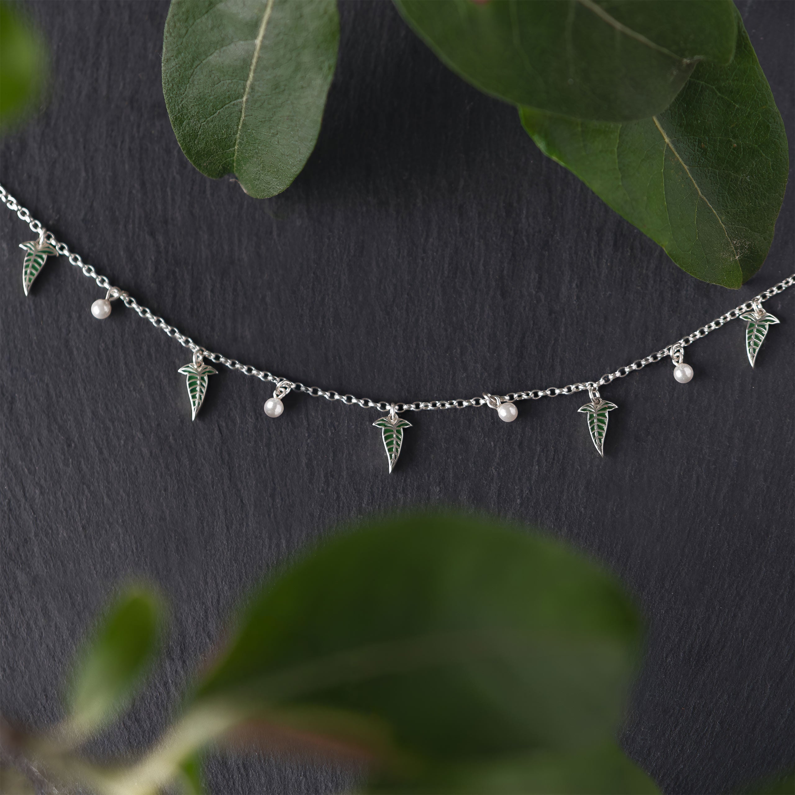 Imagen del producto Pulsera Hoja Élfica Plata 925 - El Señor de los Anillos