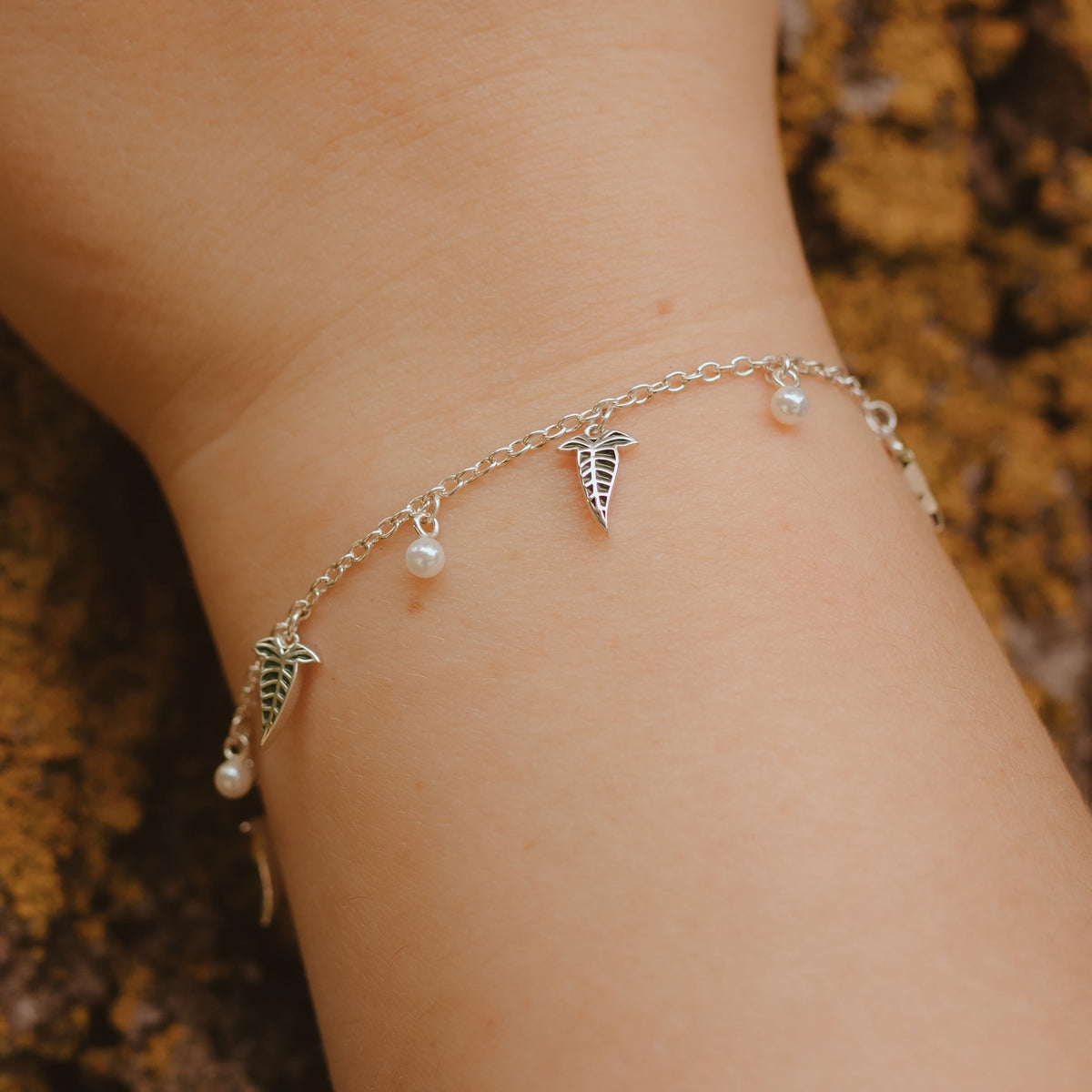 Imagen del producto Pulsera Hoja Élfica Plata 925 - El Señor de los Anillos