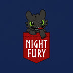 Imagen del producto Cómo entrenar a tu dragón - Camiseta de bolsillo Night Fury azul