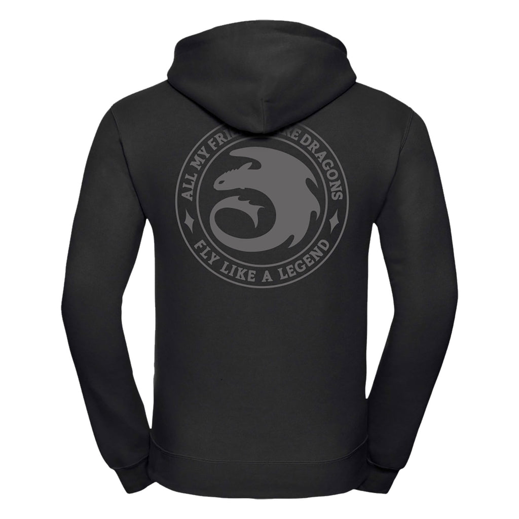 Imagen del producto Cómo entrenar a tu dragón - Sudadera Night Fury Legend negra