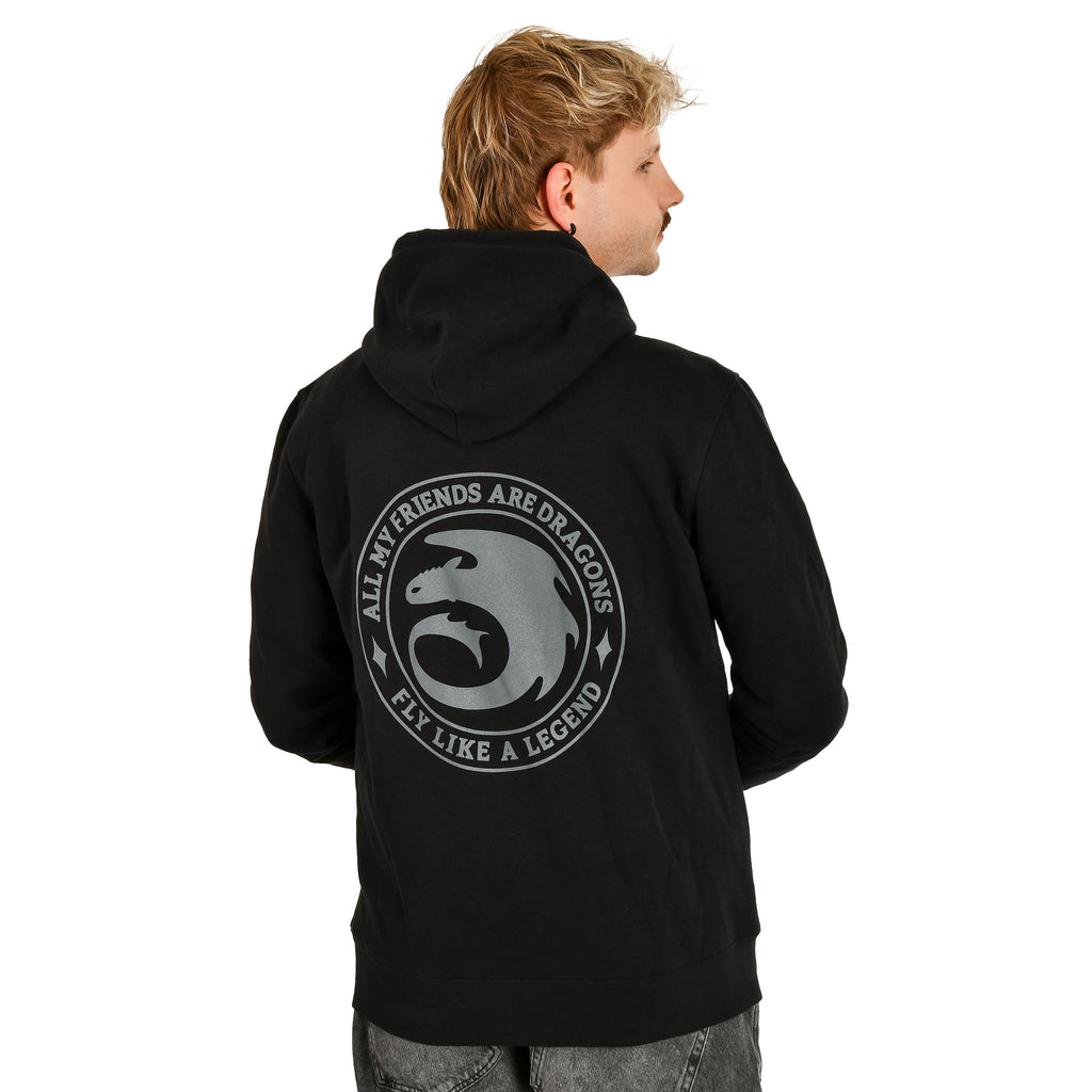 Imagen del producto Cómo entrenar a tu dragón - Sudadera Night Fury Legend negra