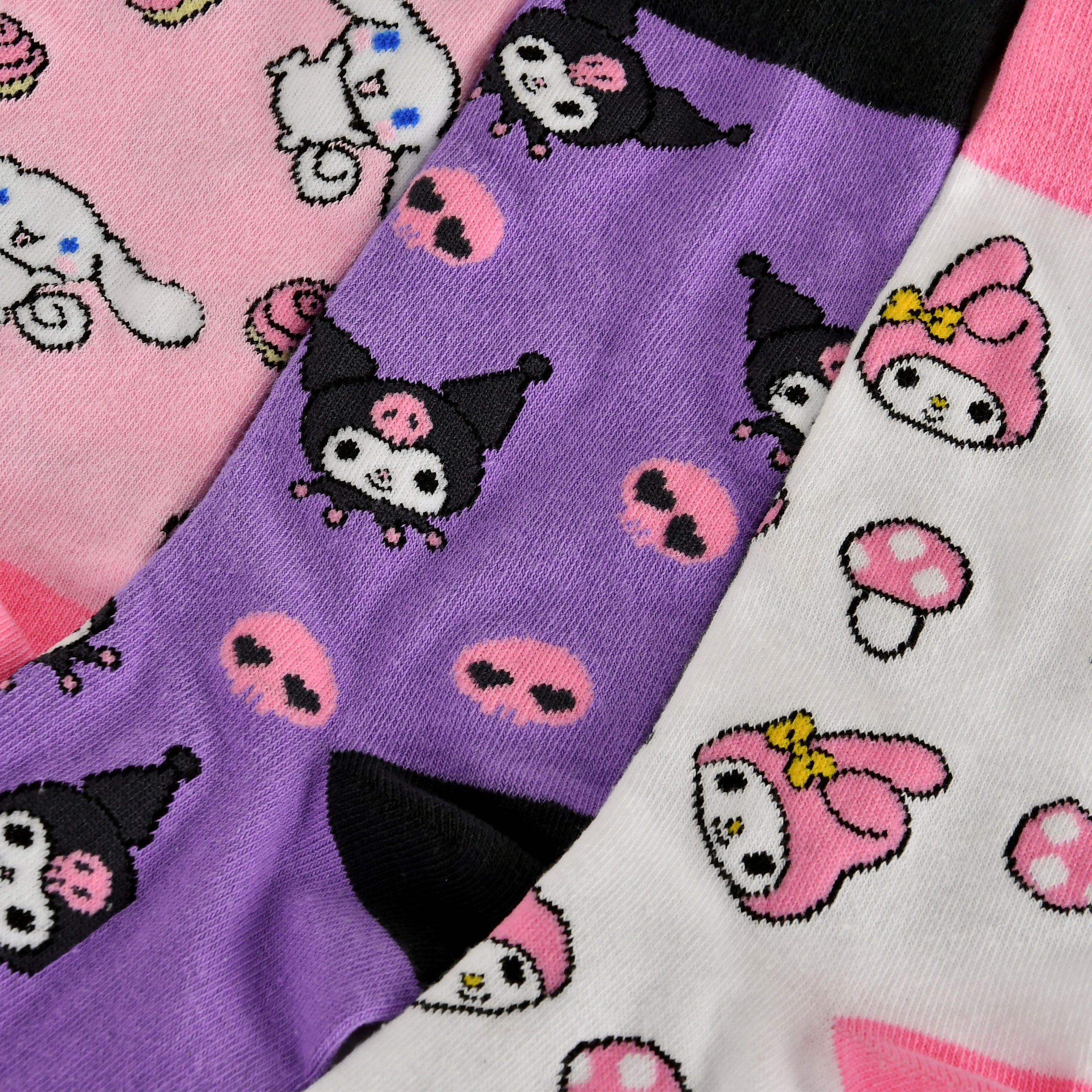 Imagen del producto Sanrio - Hello Kitty and Friends pack de 3 pares de calcetines en caja de regalo