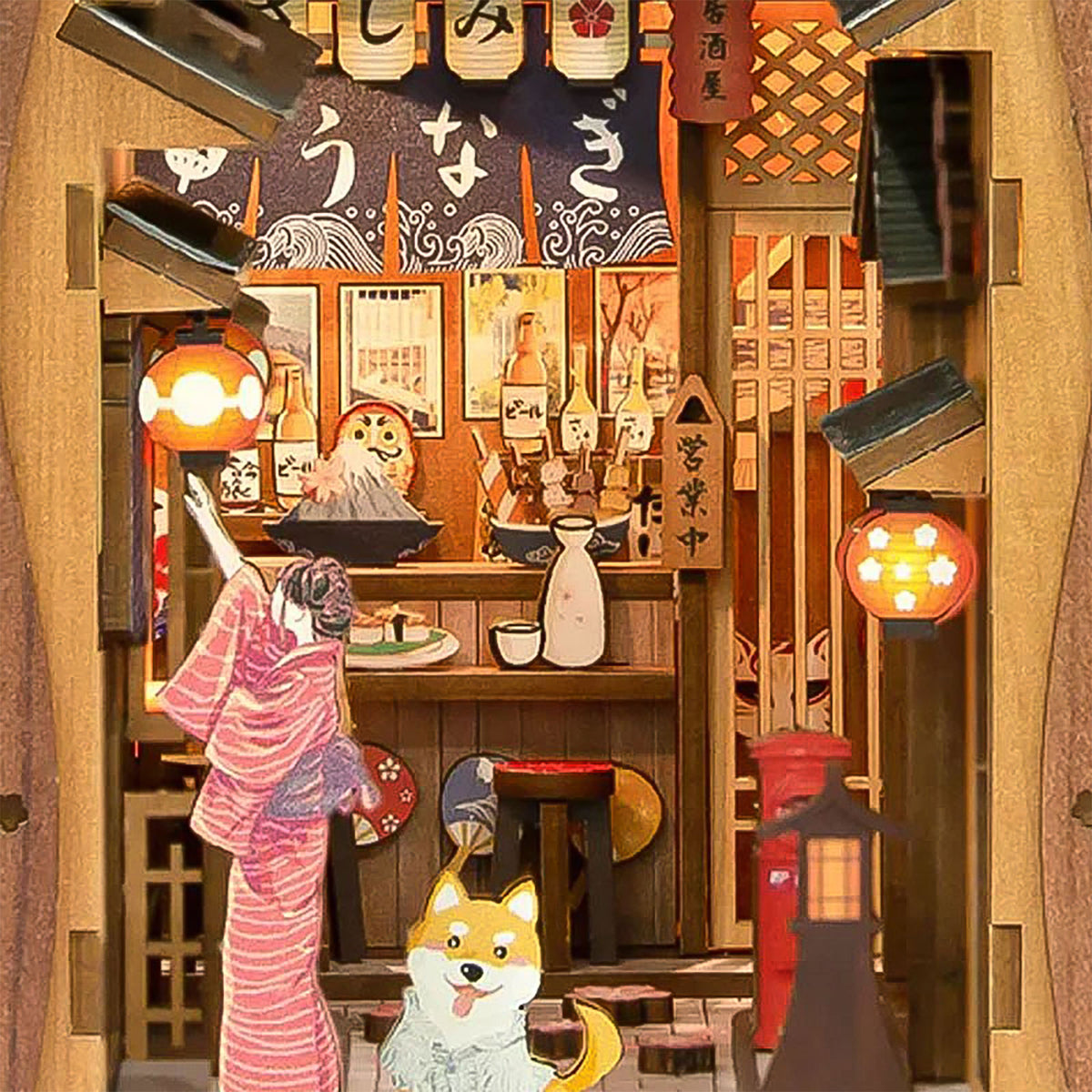 Imagen del producto Sakura - Bajo el árbol de Sakura Book Nook Modelo Kit Madera