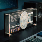 Imagen del producto Placa de pared Enterprise NCC-1701-D con réplica de modelo - Star Trek