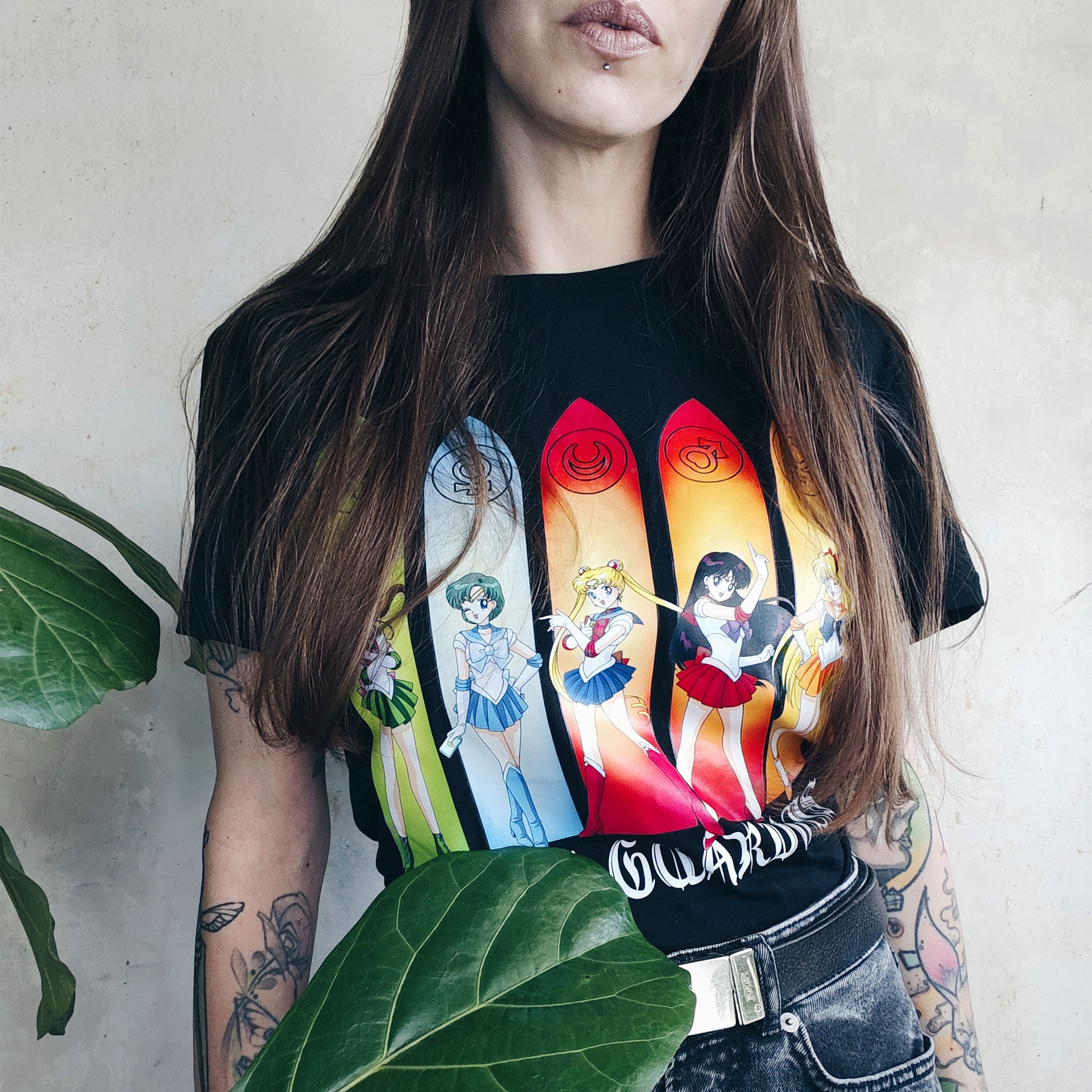 Imagen del producto Sailor Moon - Sailor Guardians Inner Senshi Camiseta negra