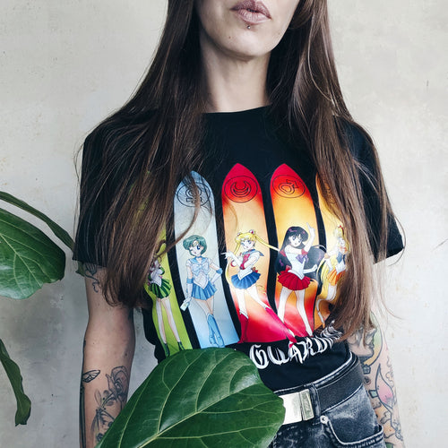 Imagen del producto Sailor Moon - Sailor Guardians Inner Senshi Camiseta negra