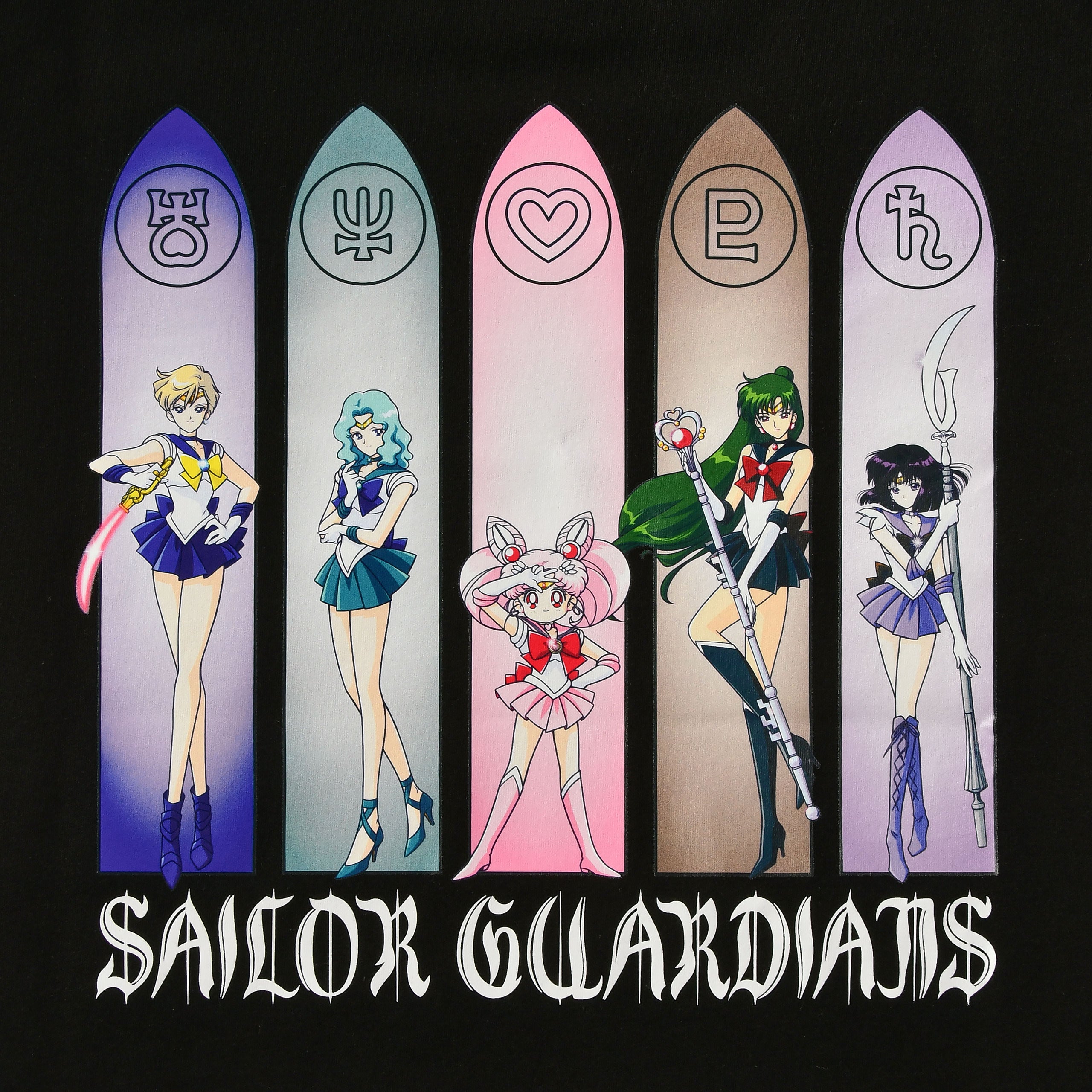 Imagen del producto Sailor Moon - Sailor Guardians Outer Senshi camiseta negra