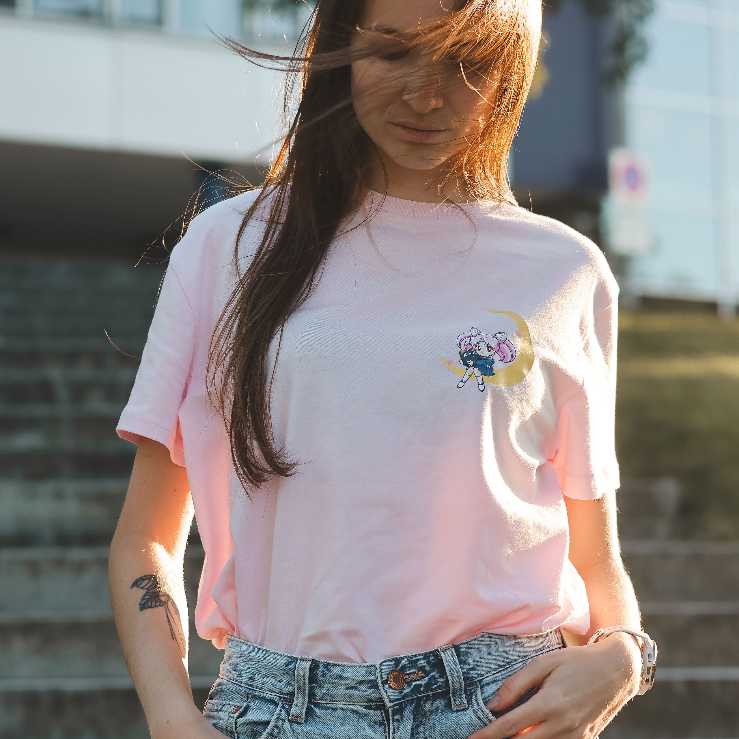 Imagen del producto Camiseta Sailor Moon Chibiusa rosa