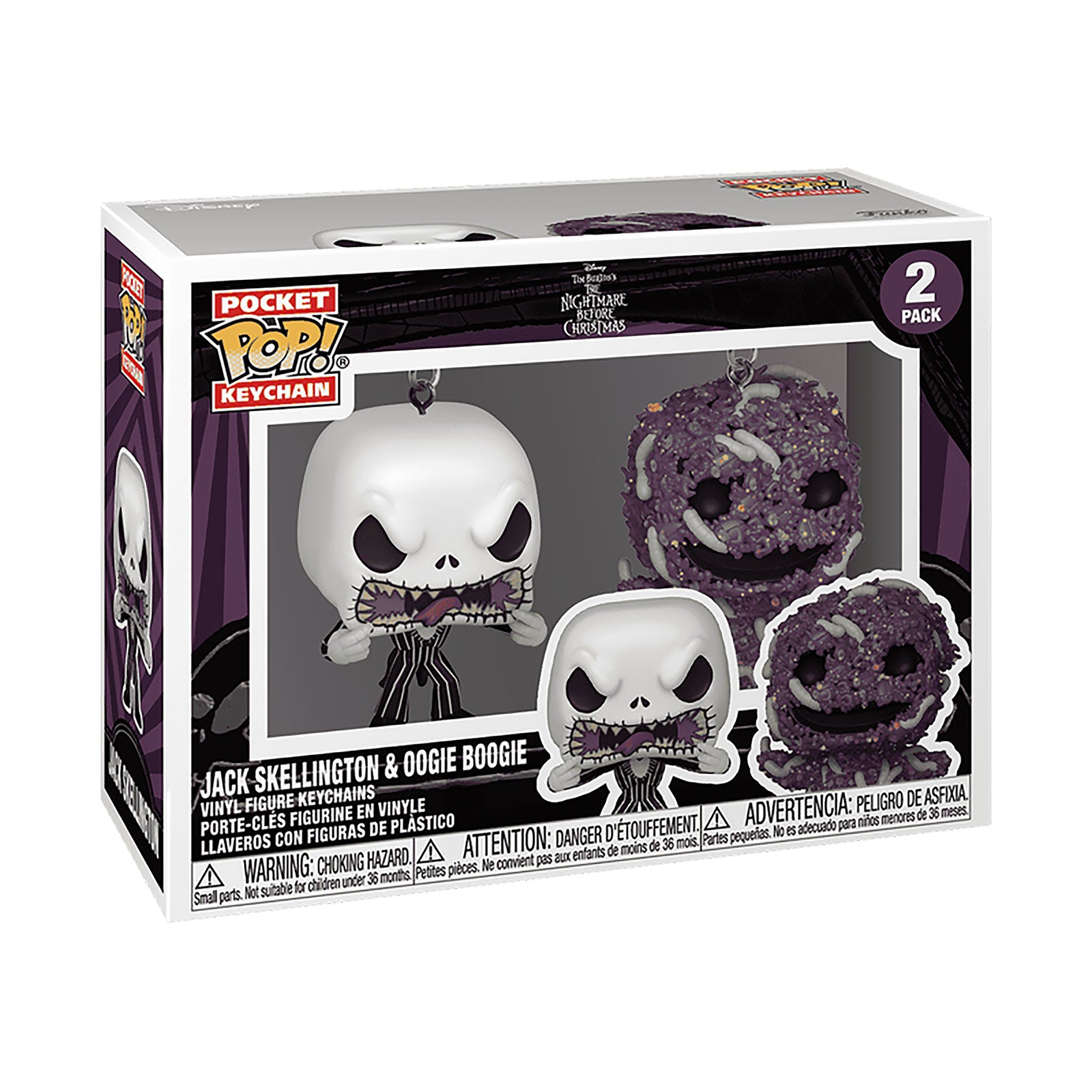 Product image Nightmare Before Christmas - Jack and Oogie Funko Pop Keychain 2-Pack
