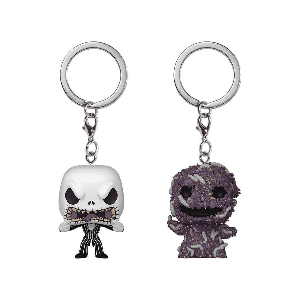 Imagen del producto Nightmare Before Christmas - Llaveros Funko Pop de Jack y Oogie, pack de 2