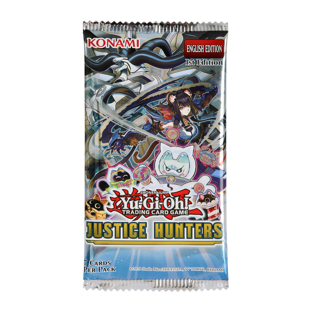Imagen del producto Yu-Gi-Oh! - Booster de cartas Justice Hunters Versión en inglés
