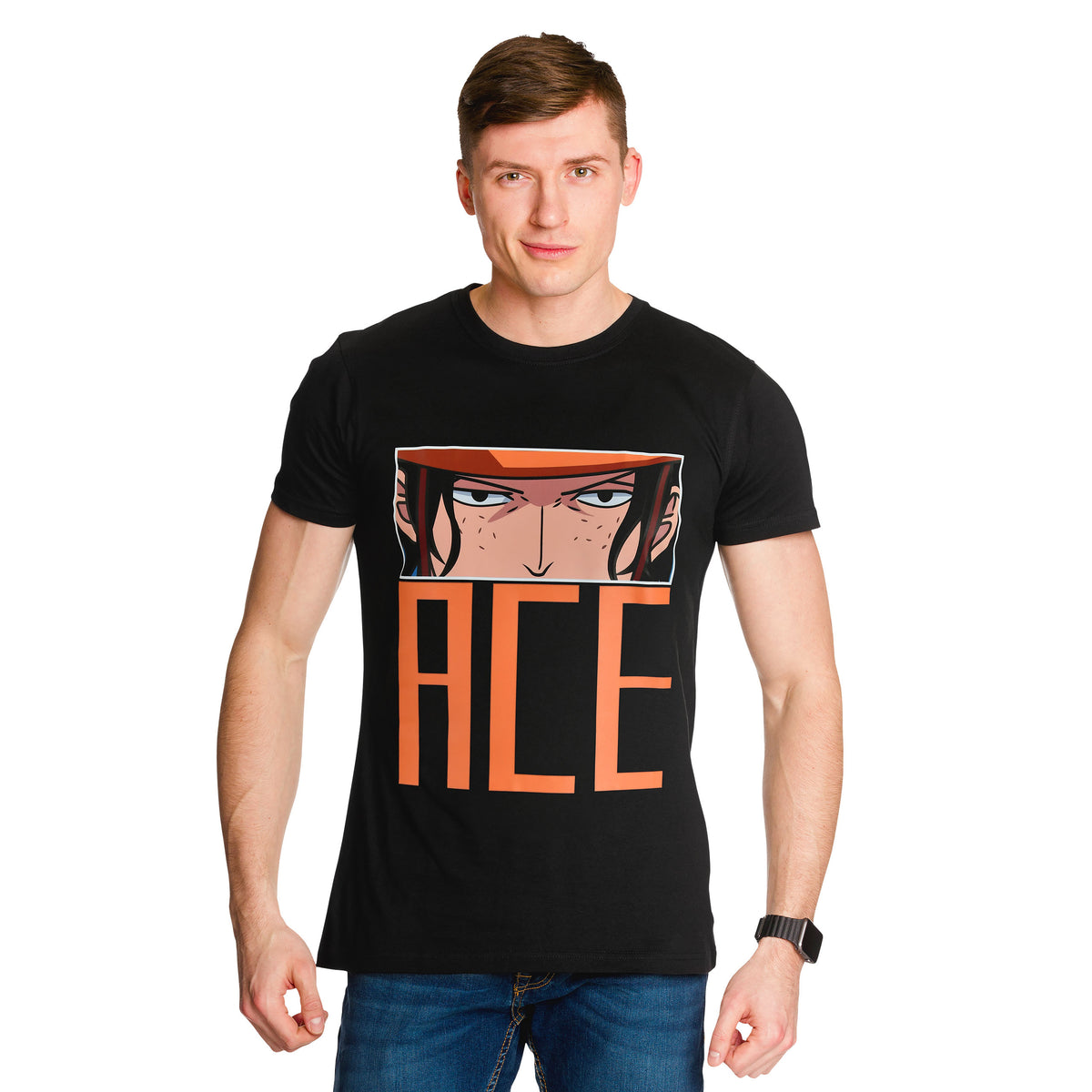 Imagen del producto One Piece - Camiseta Ace Eyes negra