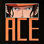 Imagen del producto One Piece - Camiseta Ace Eyes negra