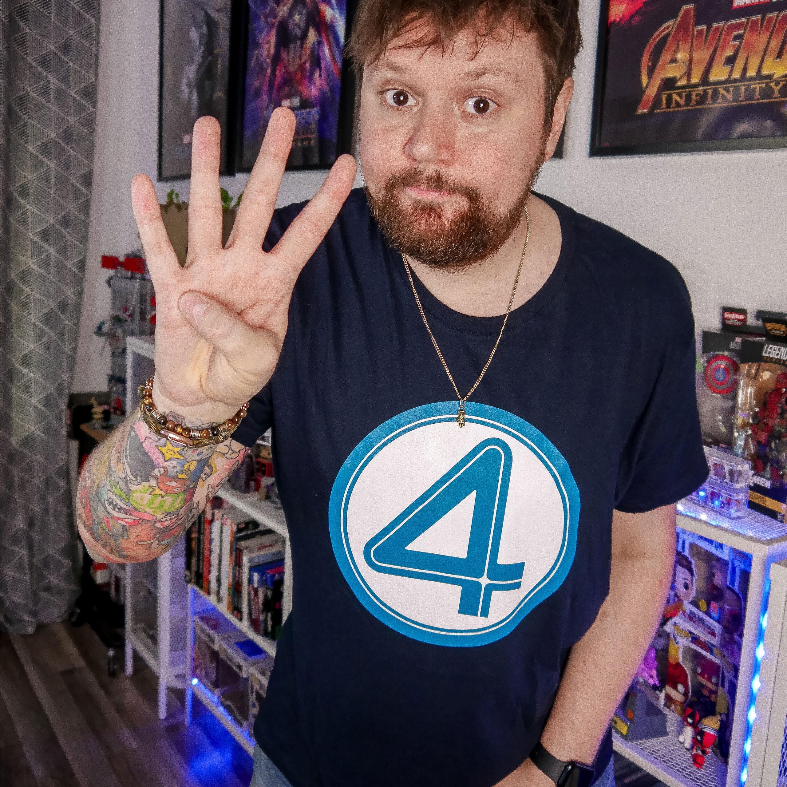 Imagen del producto Fantastic Four - Camiseta emblema azul