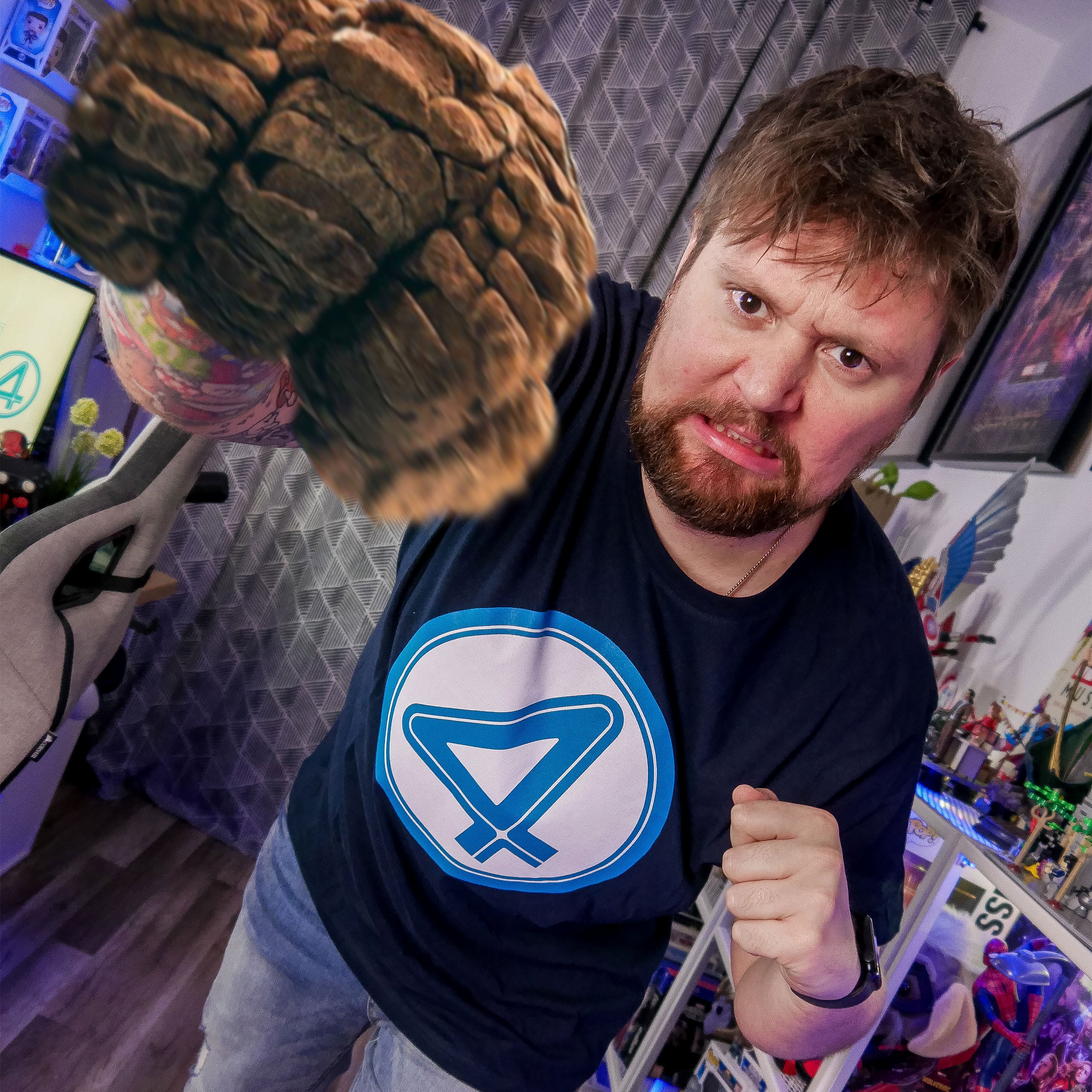 Imagen del producto Fantastic Four - Camiseta emblema azul