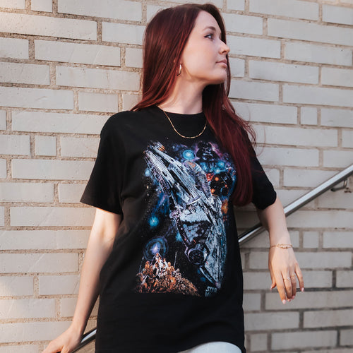 Imagen del producto Star Wars - Camiseta Póster Galaxy Ship negra