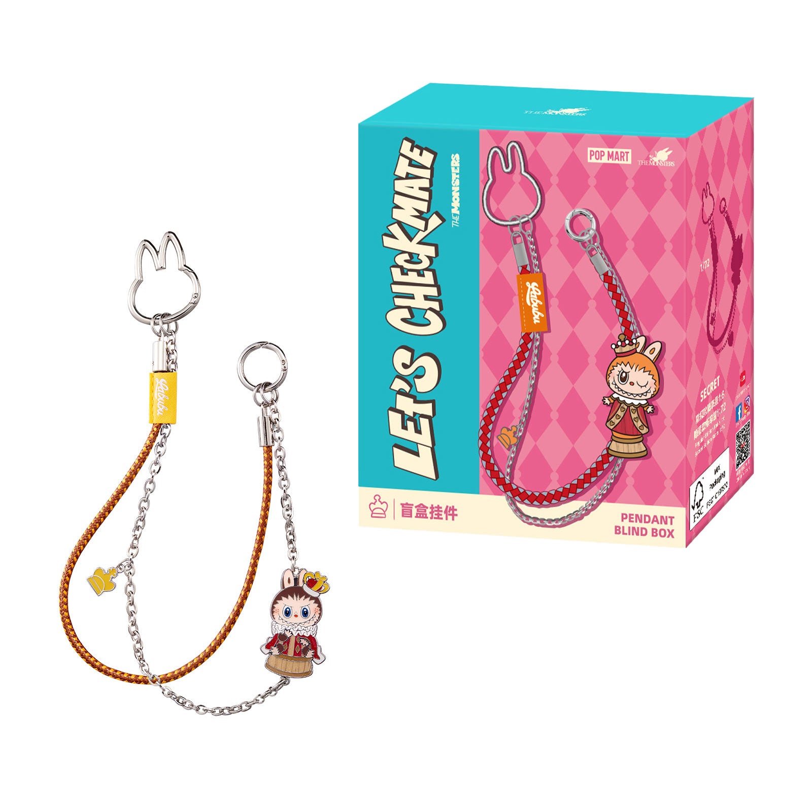 Imagen del producto The Monsters - Let's Checkmate Series POP MART Colgante Misterioso