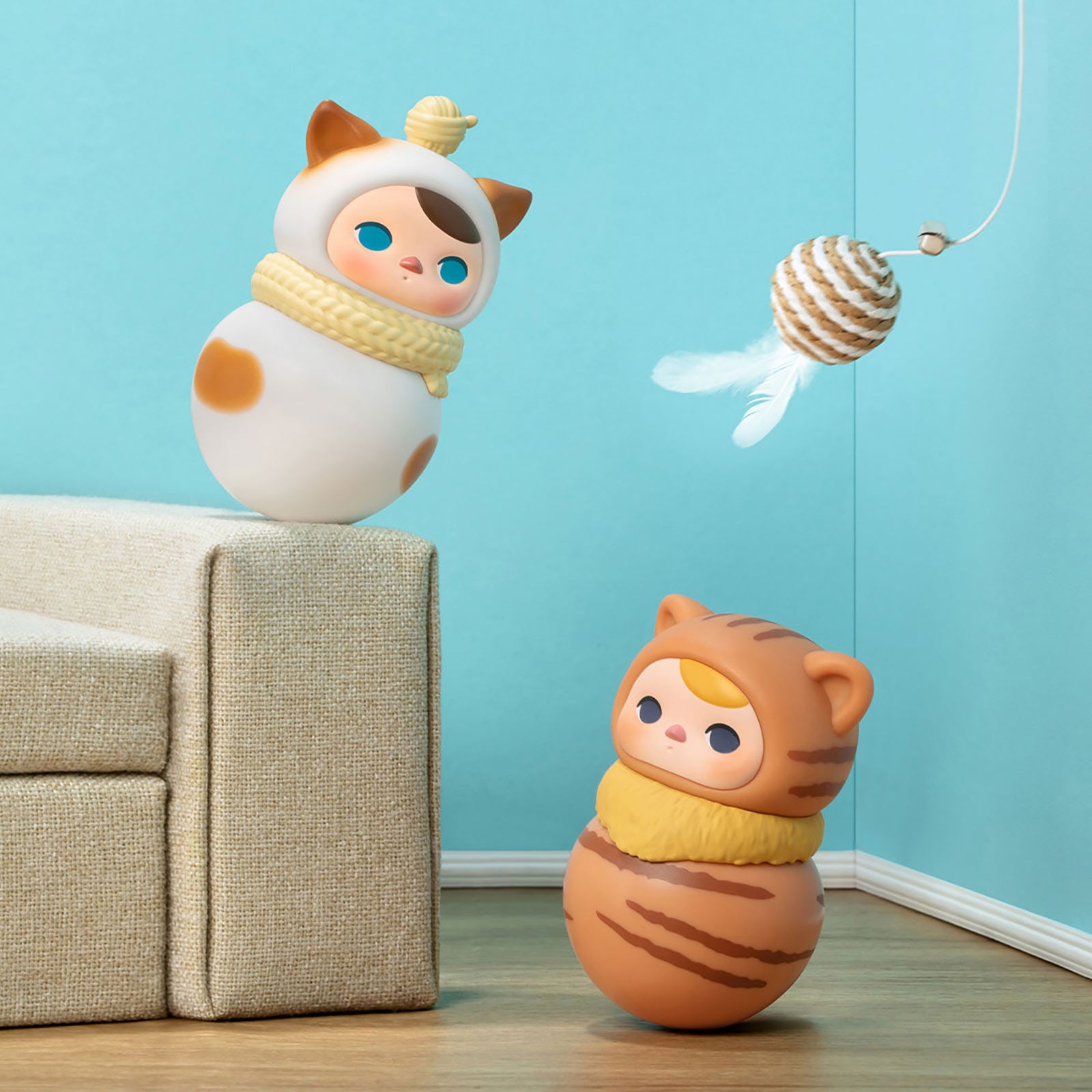 Imagen del producto Pucky - Serie Roly-Poly Kitty POP MART Figura Misteriosa