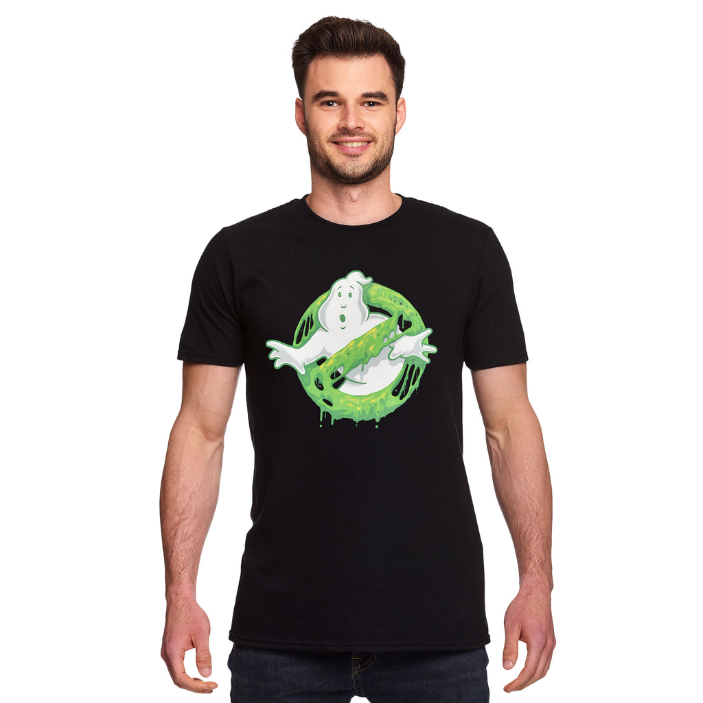 Imagen del producto Ghostbusters - Camiseta Logo Slime Glow in the Dark Negra