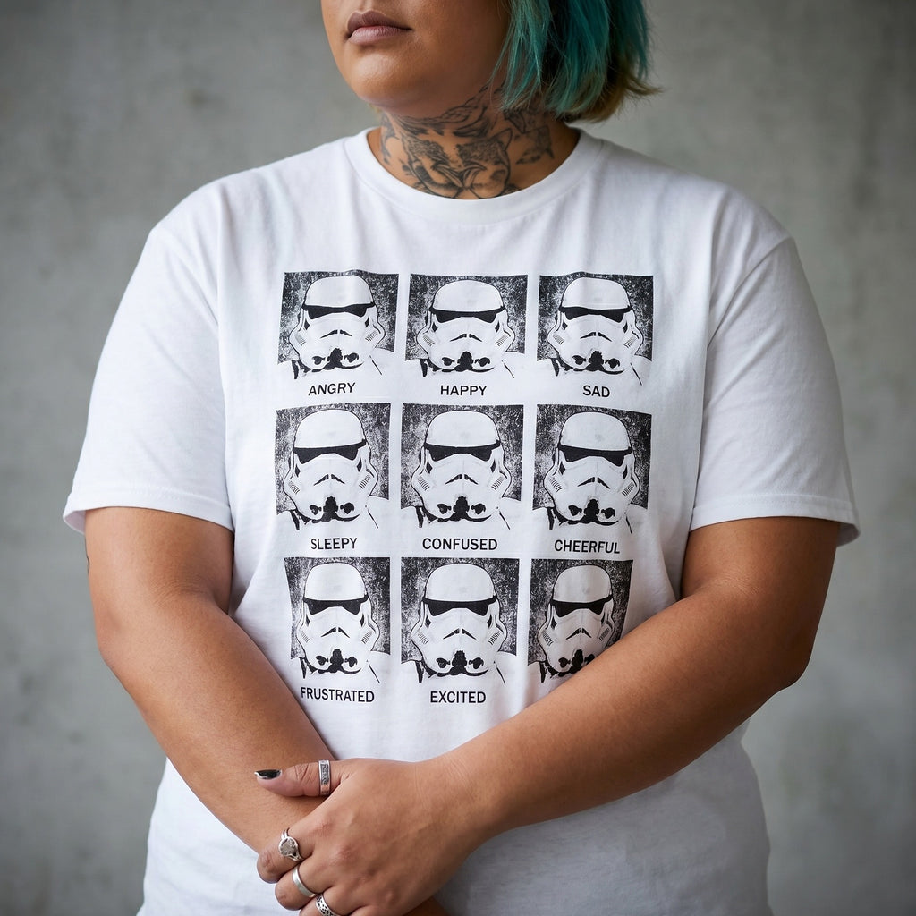 Imagen del producto Camiseta Stormtrooper Multiface blanca - Star Wars