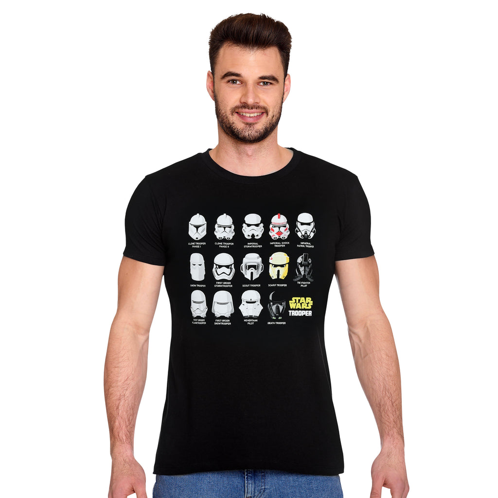 Imagen del producto Camiseta collage casco Stormtrooper negra - Star Wars