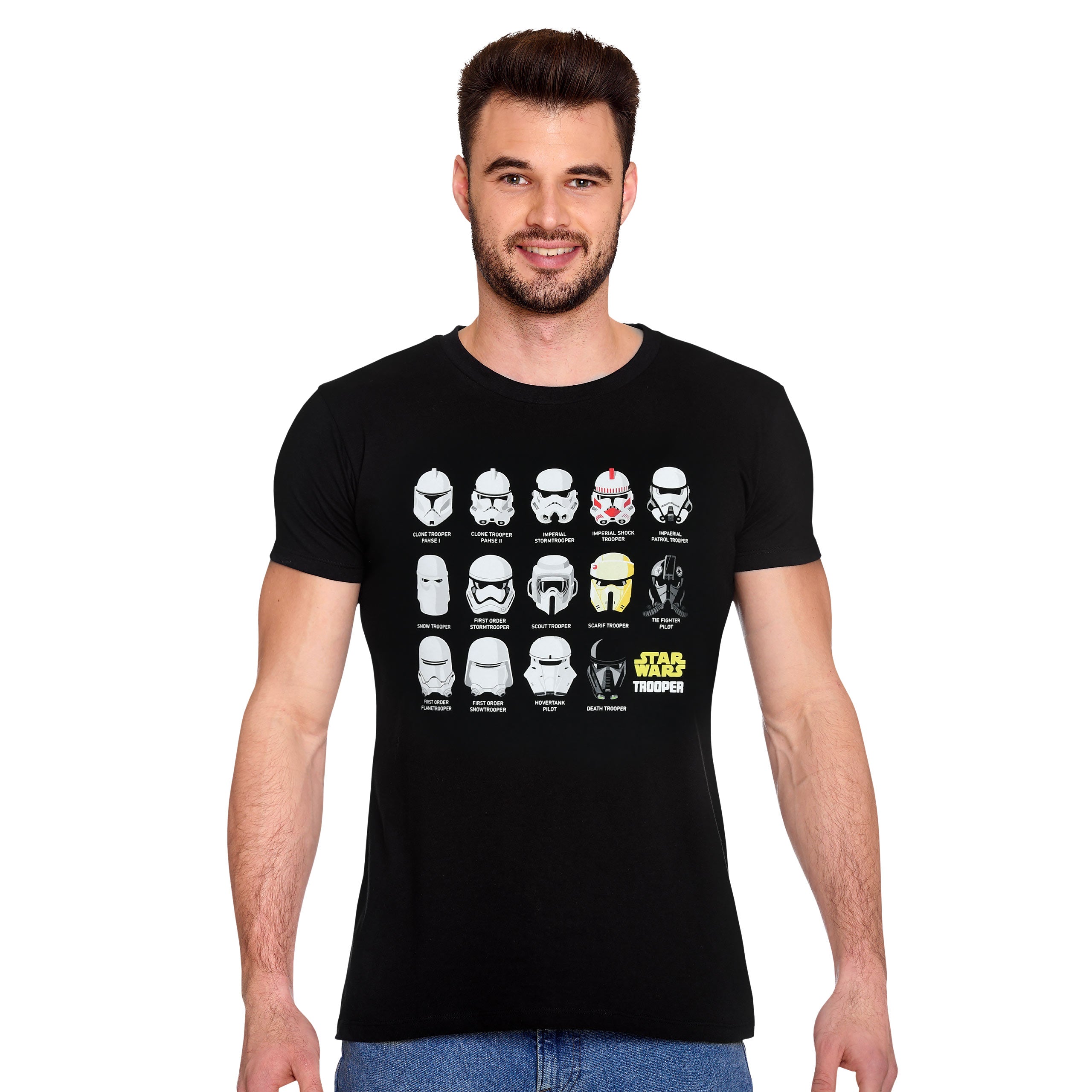 Imagen del producto Camiseta collage casco Stormtrooper negra - Star Wars