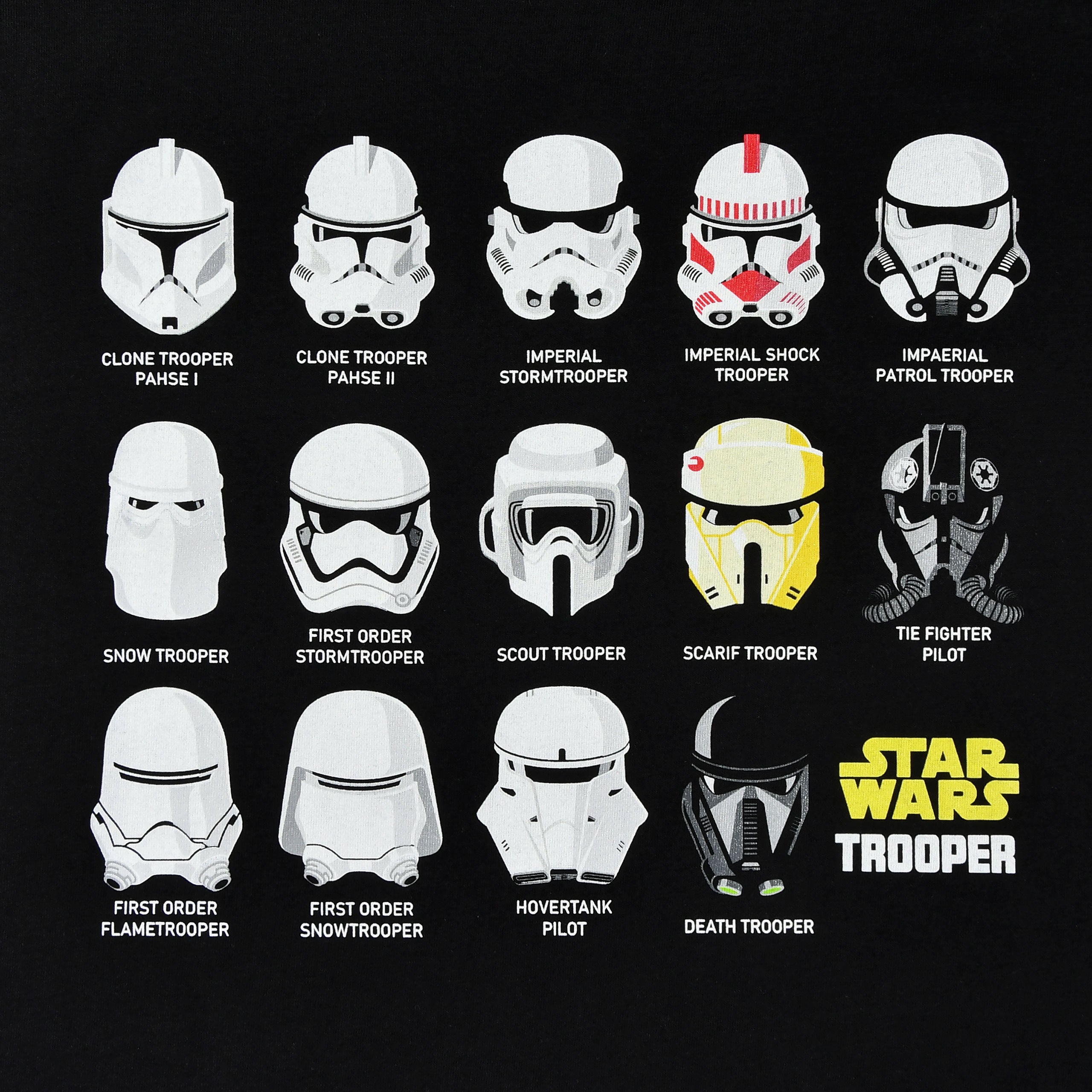 Imagen del producto Camiseta collage casco Stormtrooper negra - Star Wars