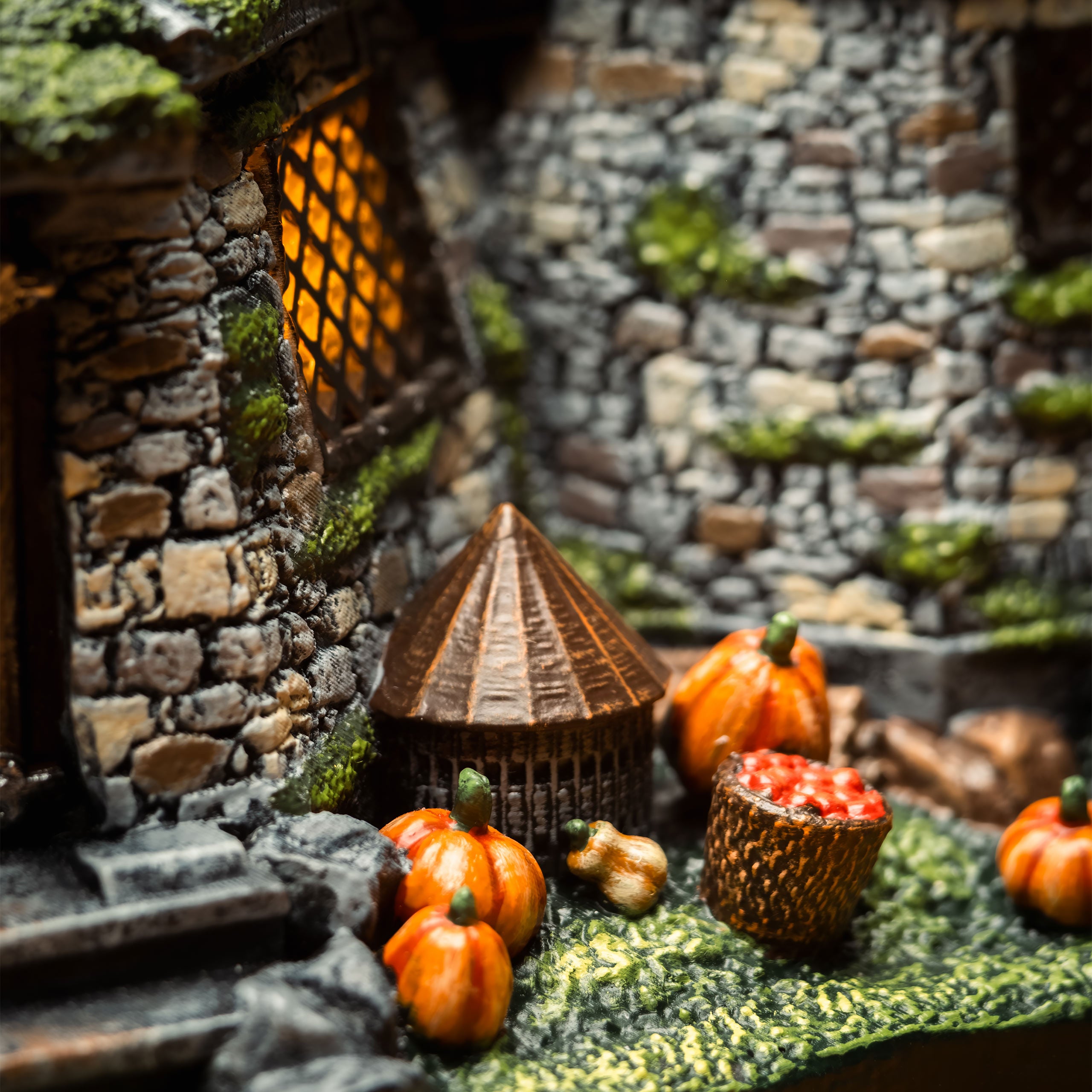 Imagen del producto Harry Potter - Réplica en miniatura de la cabaña de Hagrid con iluminación LED