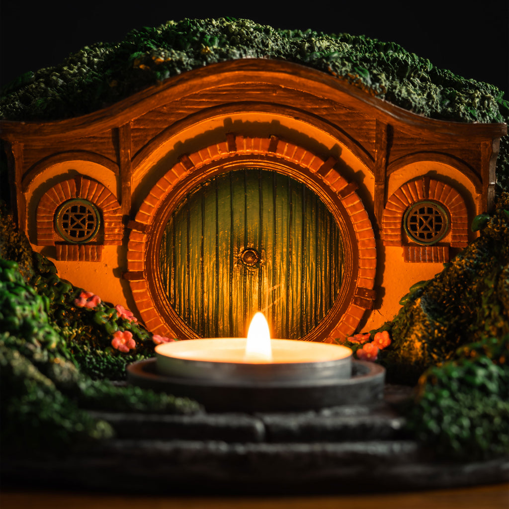 Imagen del producto El Señor de los Anillos - Portavelas tealight diorama Casa Hobbit (La Comarca)