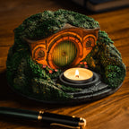Imagen del producto El Señor de los Anillos - Portavelas tealight diorama Casa Hobbit (La Comarca)