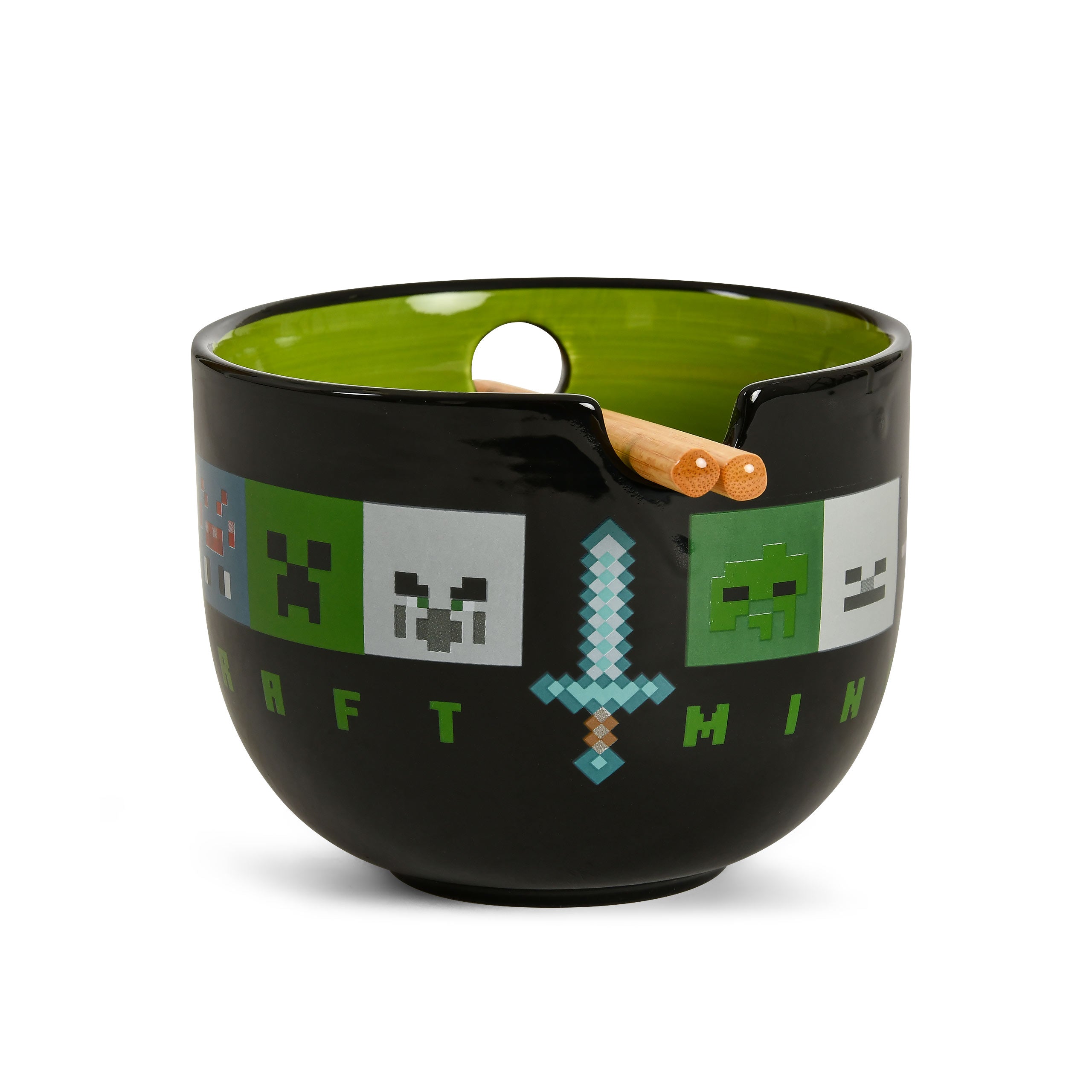 Imagen del producto Minecraft - Cuenco de Ramen Creeper con Palillos