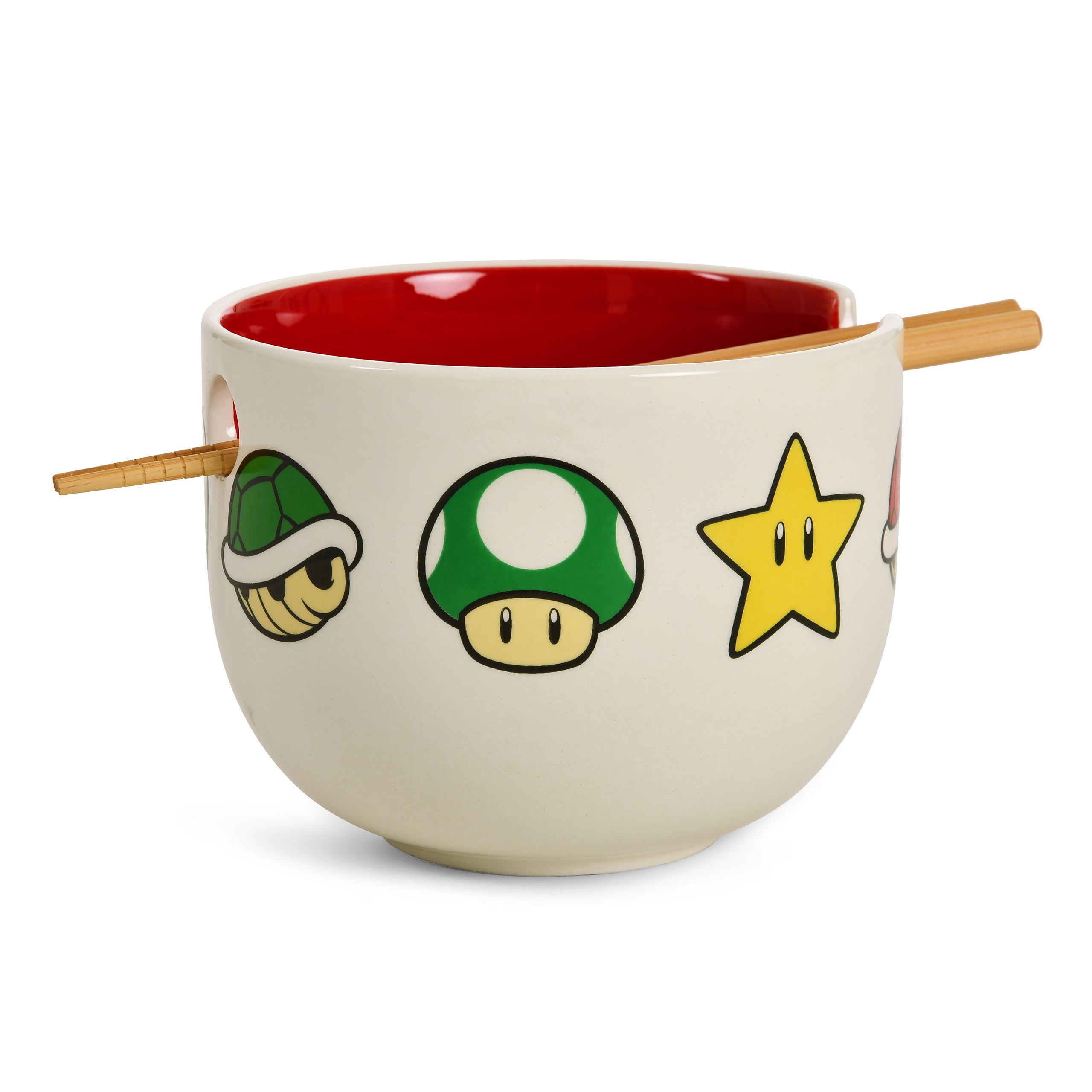 Imagen del producto Super Mario - Tazón de Ramen con Símbolos y Palillos