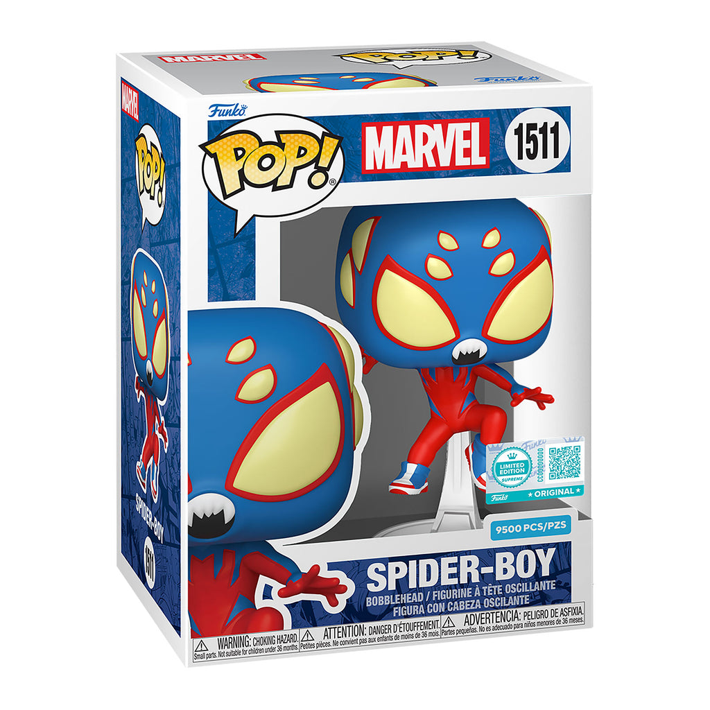 Imagen del producto Spider-Man - Spider-Boy Figura Funko Pop Cabeza oscilante Edición Limitada Supreme