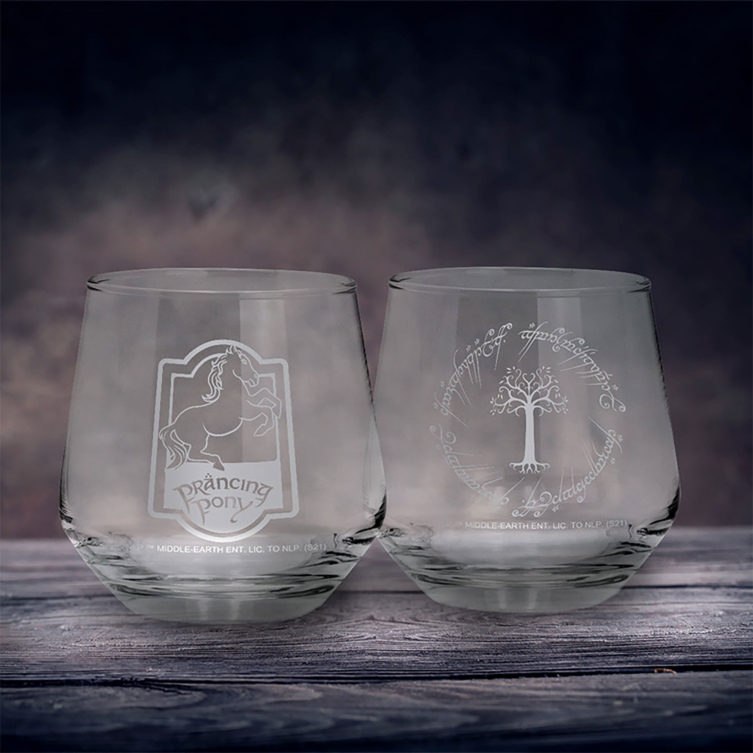 Imagen del producto El Señor de los Anillos - El Póney Pisador & Gondor set de 2 vasos