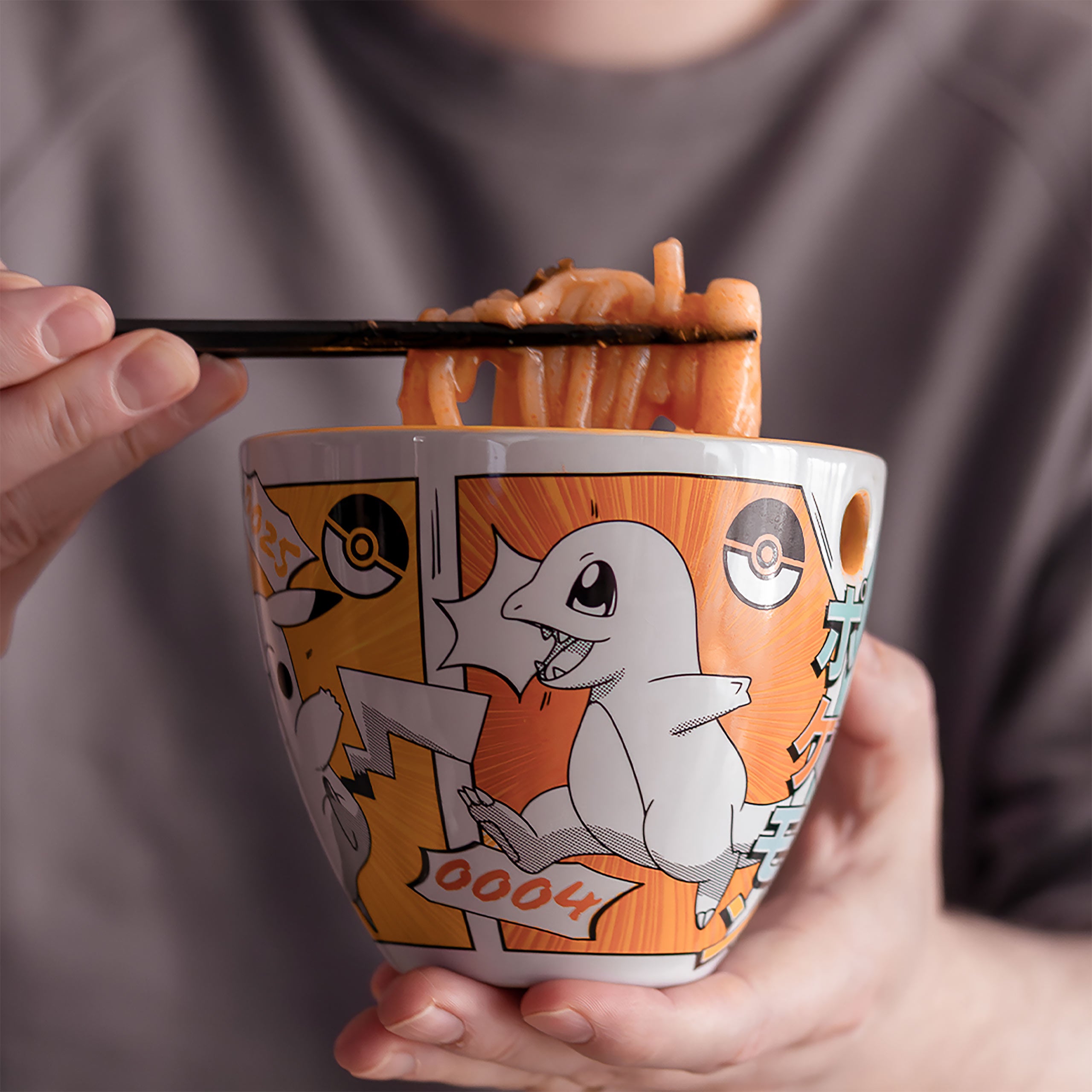Imagen del producto Pokémon - Cuenco de ramen Starters con palillos