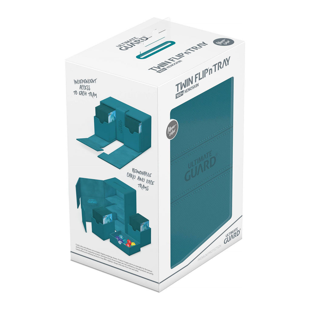 Imagen del producto Caja de cartas coleccionables Ultimate Guard 160+ azul petróleo