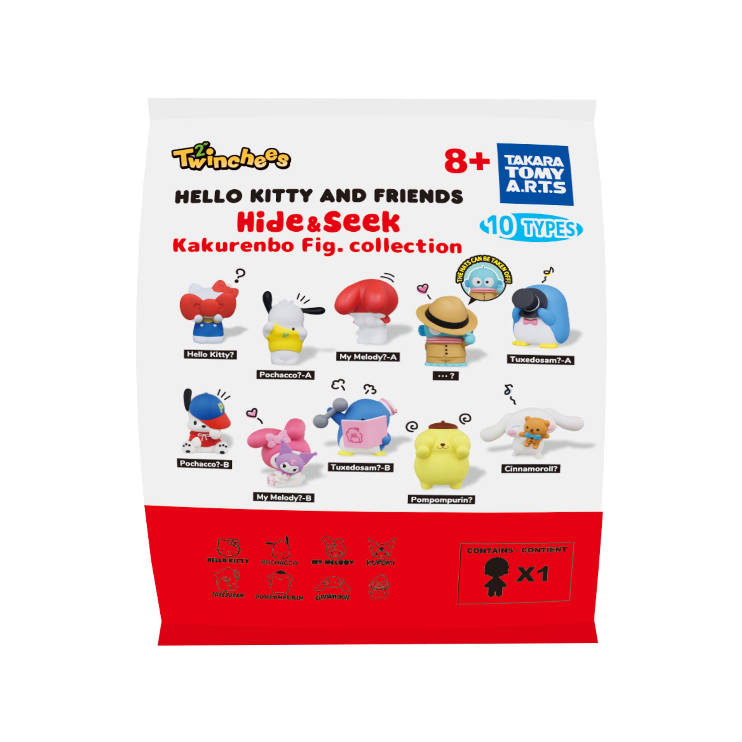 Imagen del producto Sanrio - Figura Mystery Twinchees Hello Kitty & Friends Hide ’n’ Seek