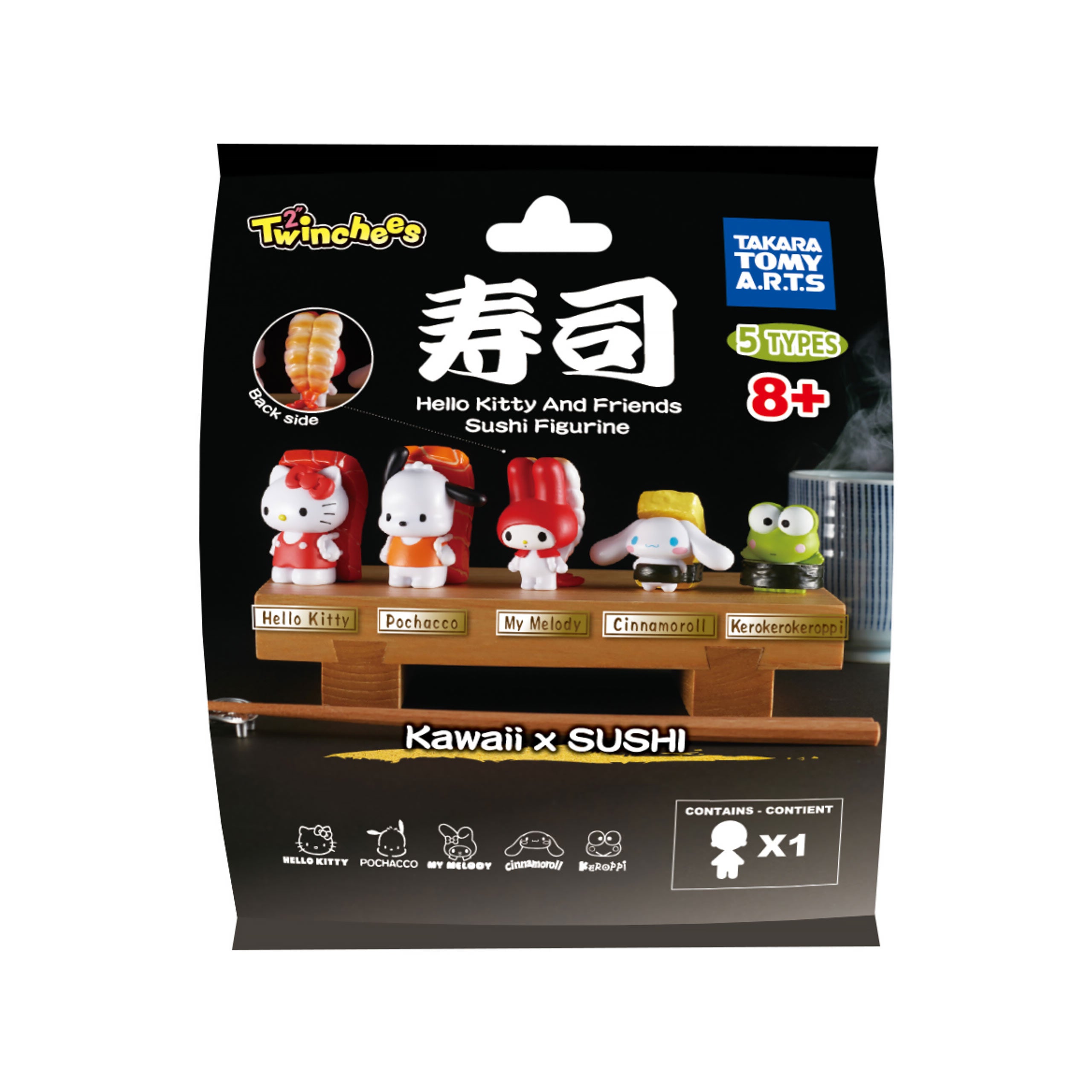 Imagen del producto Sanrio - Hello Kitty & Friends Sushi Kawai Mystery Twinchees Figura