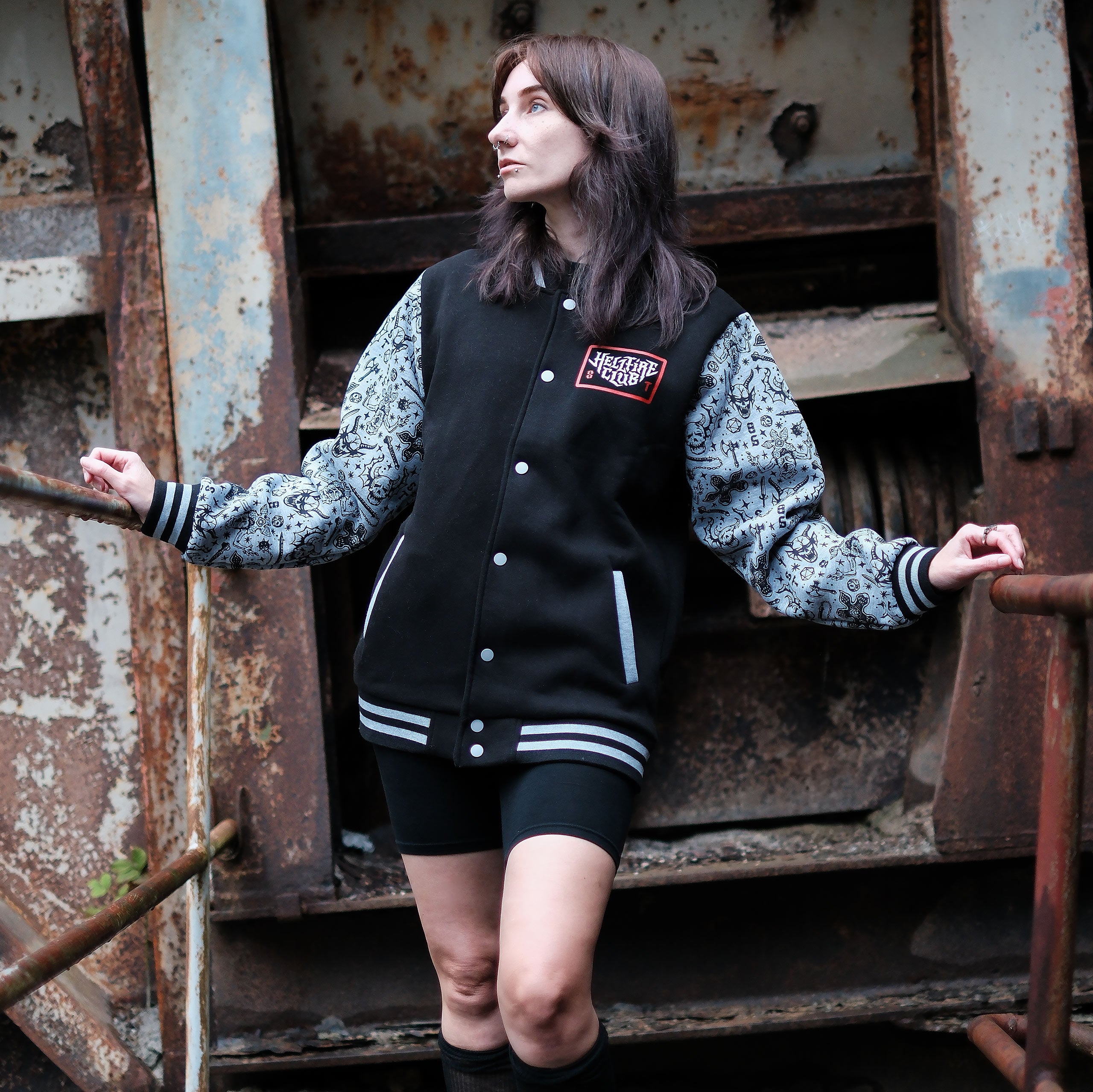 Imagen del producto Stranger Things - Chaqueta universitaria Hellfire Club