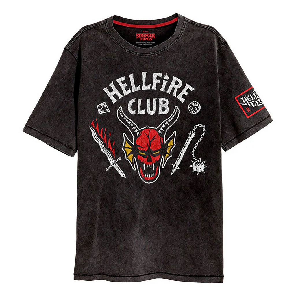 Imagen del producto Stranger Things - Camiseta Hellfire Club gris