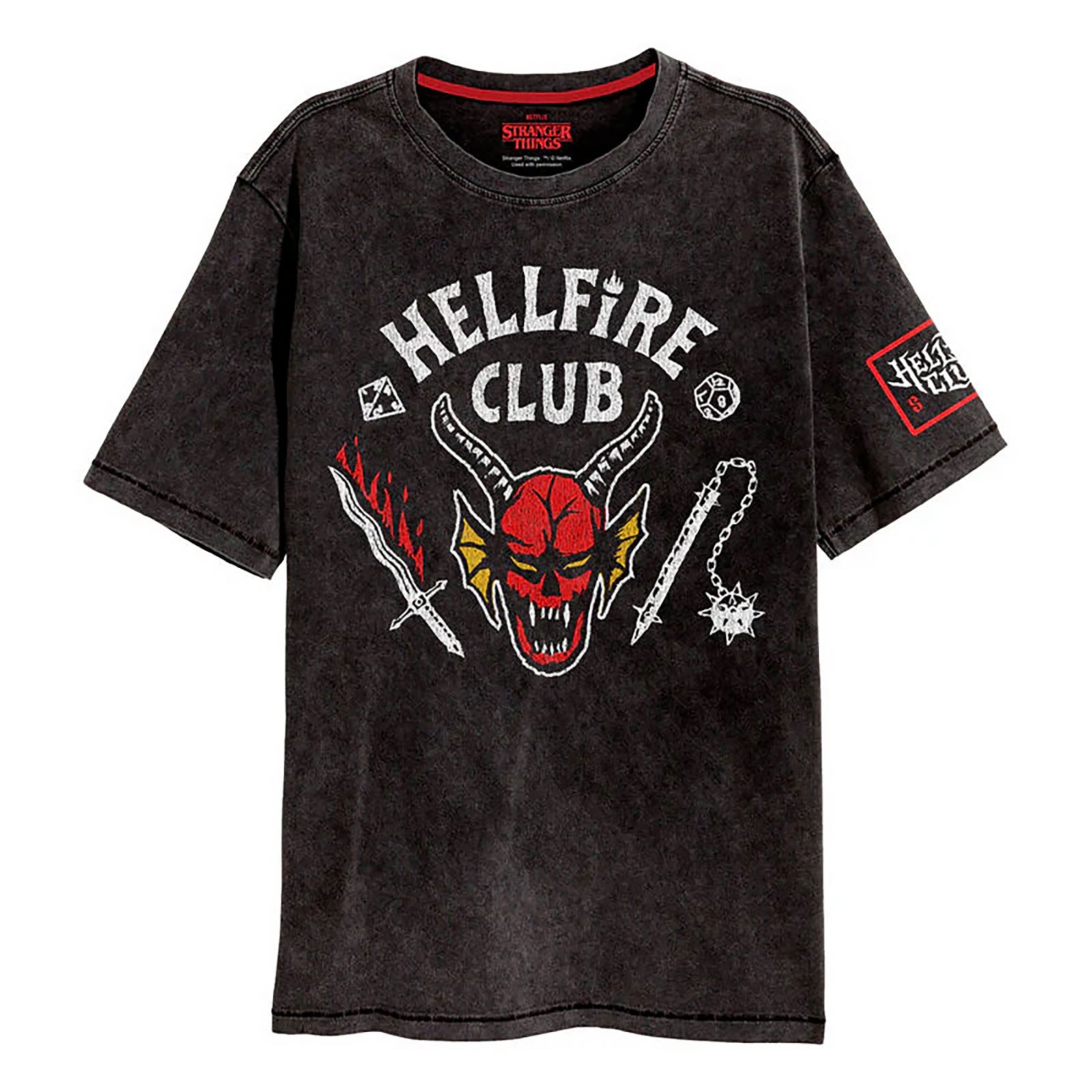Imagen del producto Stranger Things - Camiseta Hellfire Club gris