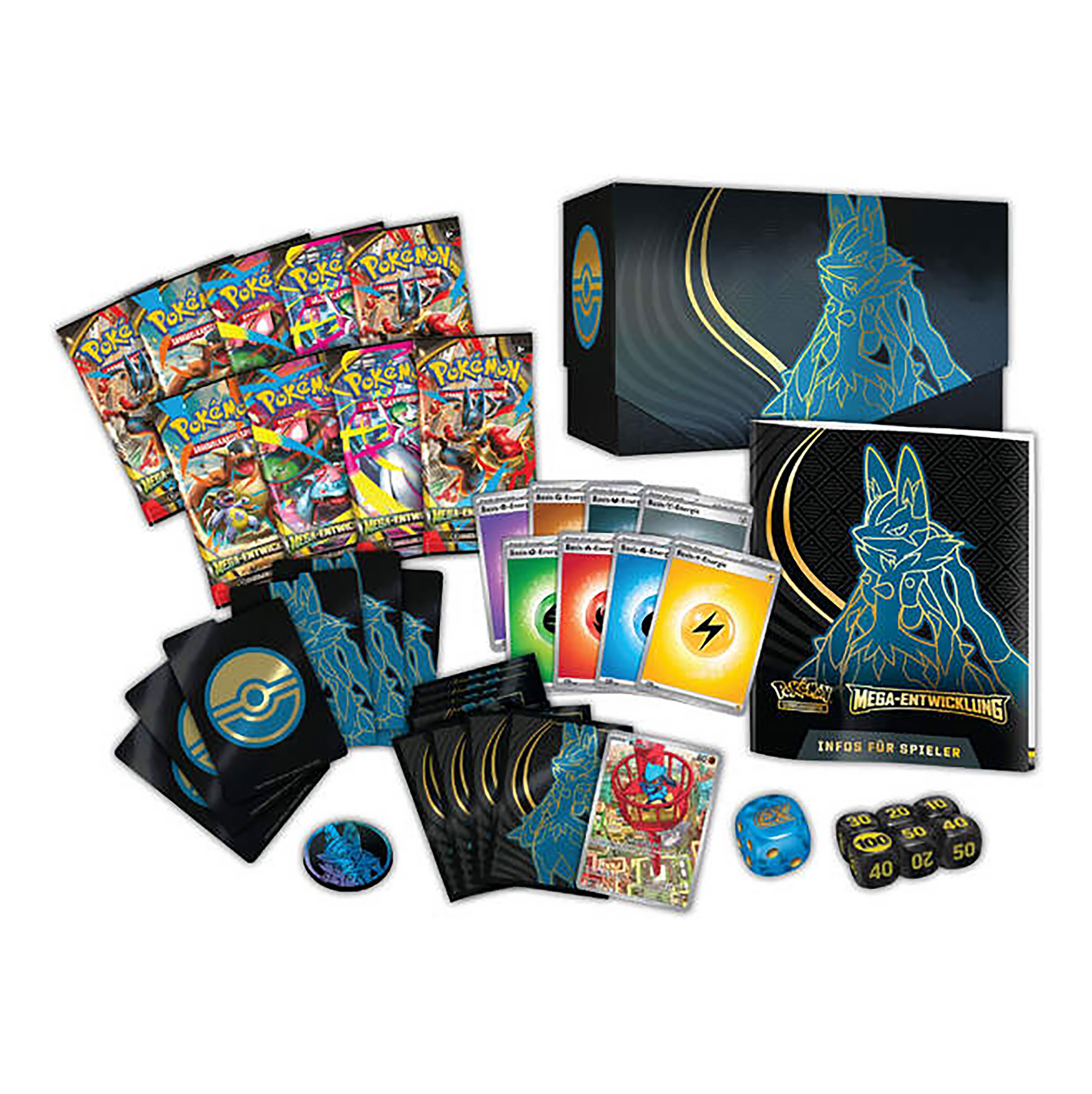 Imagen del producto Pokemon - Lucario Mega Evolución ME01 Caja de Entrenador Élite