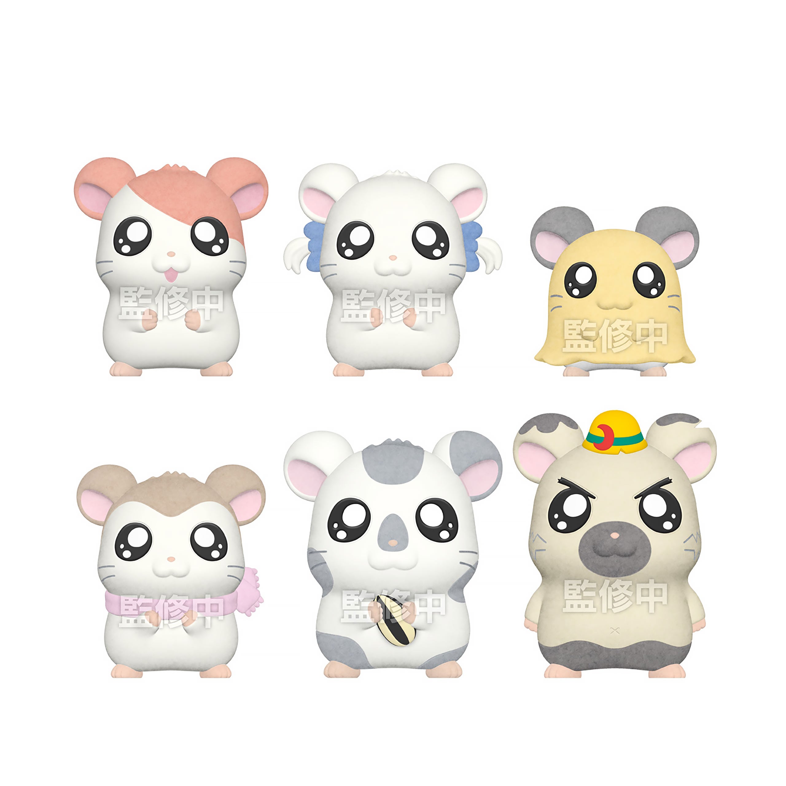 Product image Hamtaro - Flocked Doll Mystery Figure 8-Pack Display