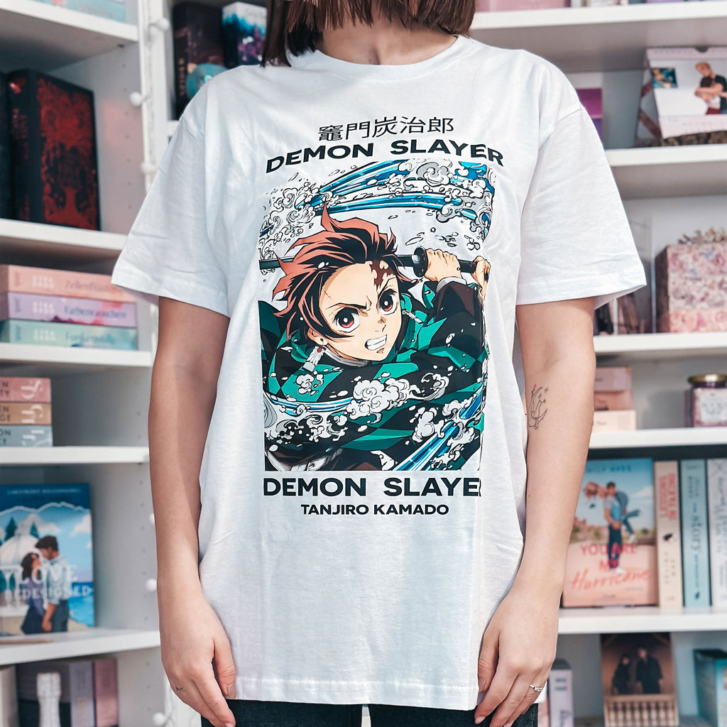 Imagen del producto Demon Slayer - Tanjiro Whirlpool T-Shirt blanco